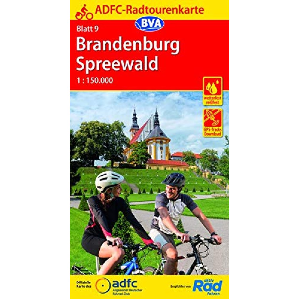 9 Cykelkarta Tyskland Brandenburg-Spreewald 1:150.000